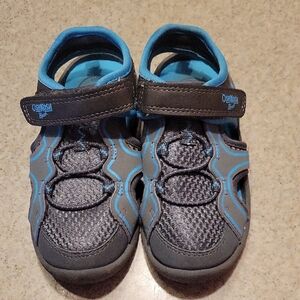 OshKosh B'gosh Kids' Gray and Blue Summer Closed Toe Sandals SIZE 9M